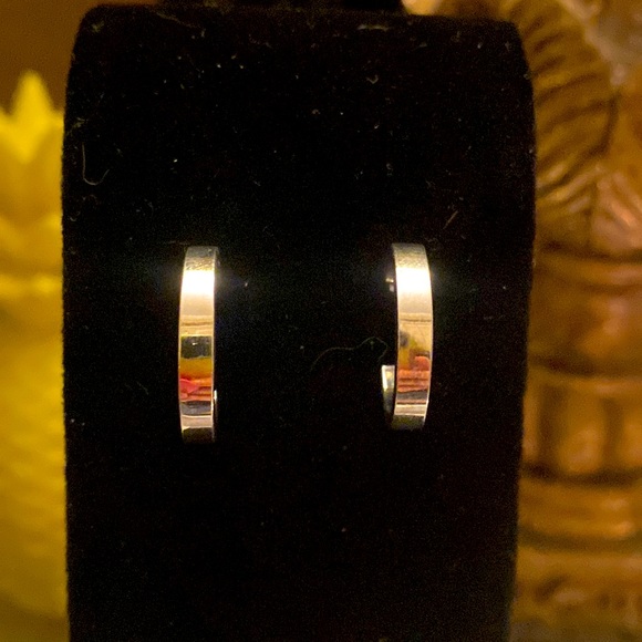Source Unknown Jewelry - 🌀 Vintage sterling silver hoops